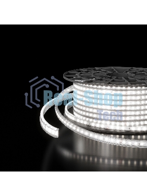 Лента светодиодная LS011 220V/ Premium 220V 18W 180Led 2835 IP65, 6500K холодный белый, 50 м, двухрядная