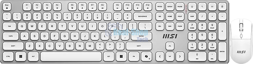 Комплект клавиатура и мышь MSI FORGE K210 W COMBO WHITE RU