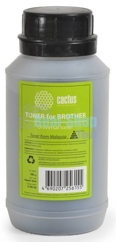 Тонер Cactus CS-TbR-100 черный (флакон 100гр) Universal toner для Brother