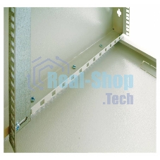 Шкаф настенный ЦМО ШРН-Э-9.650 9U 600x650мм пер.дв.стекл несъемные бок.пан. серый