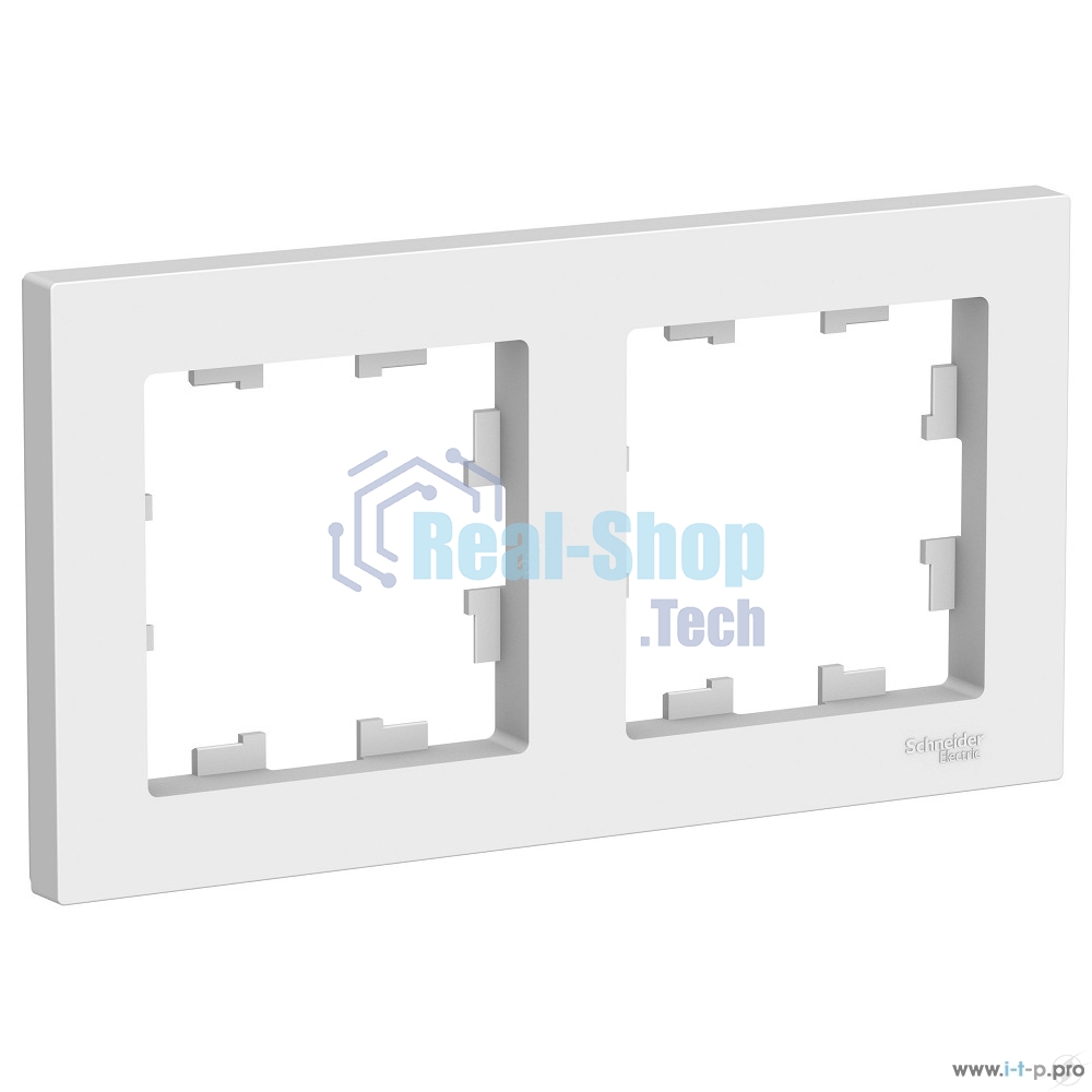 Рамка Schneider-electric AtlasDesign 2-постовая, универсальная, белый