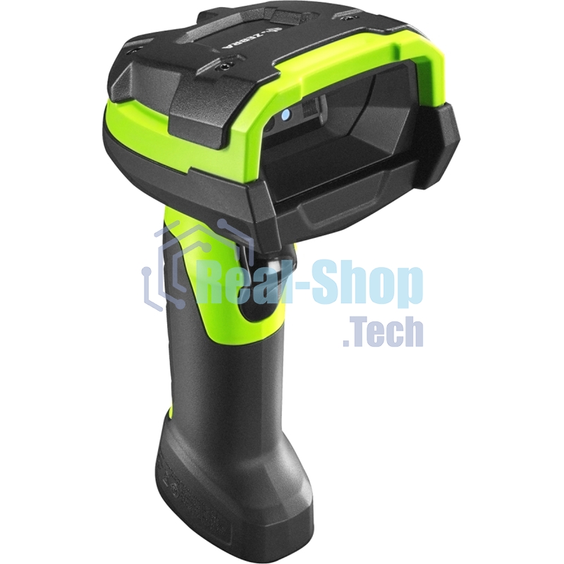Сканер штрих-кода ручной Zebra DS3608 (DS3608-ER3U4602ZVW) 2D Imager (дальнобойный), проводной, USB, RS-232 (COM порт, Serial), зеленый/черный
