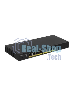 Коммутатор Smart L2 PoE+ Zyxel GS1900-8HP, 8xGE PoE+, настольный, бесшумный, бюджет PoE 70 Вт