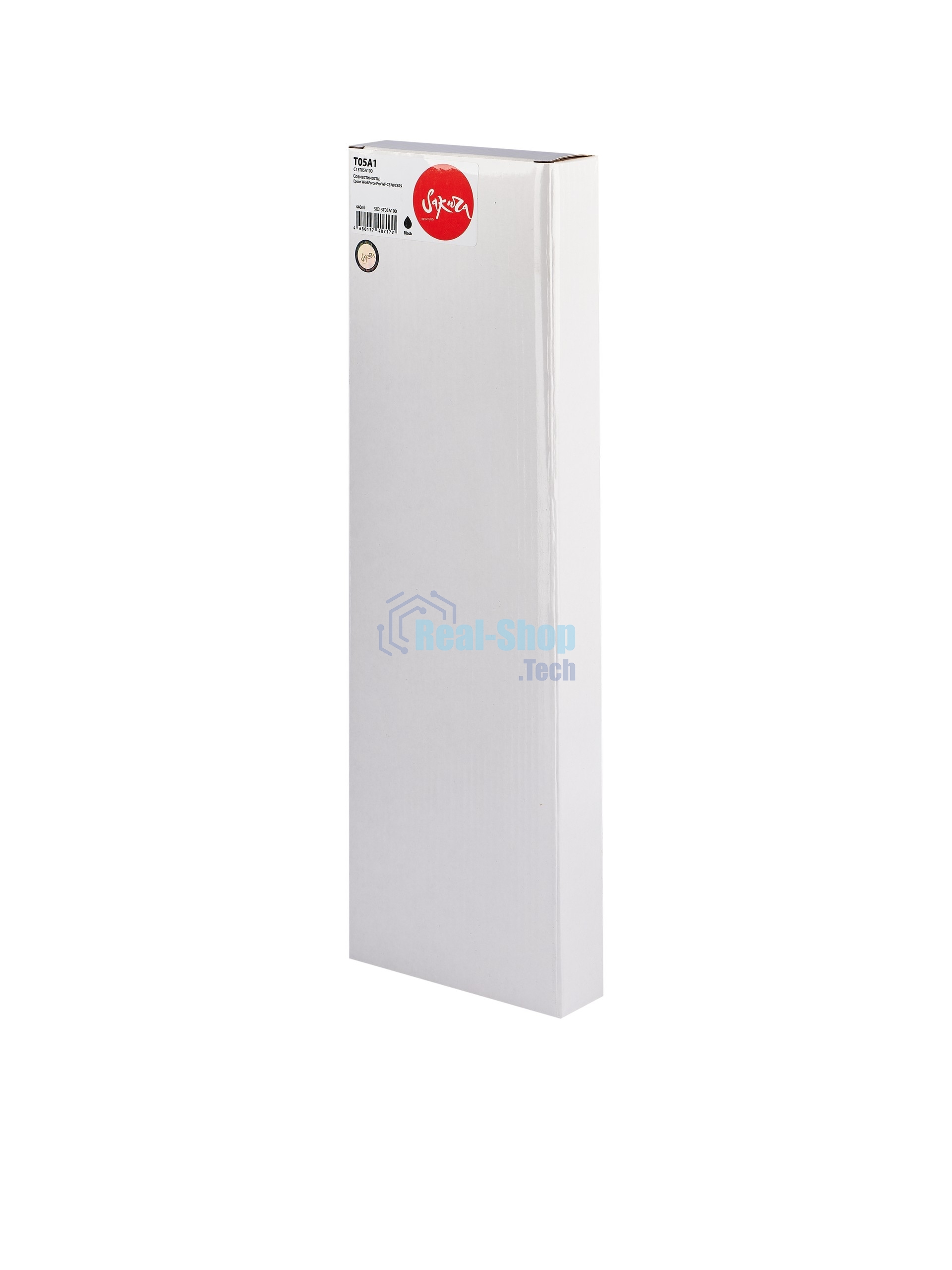 Контейнер с чернилами Sakura C13T05A100 (T05A1 BK) для Epson, черный, 20000 к., 440 мл.
