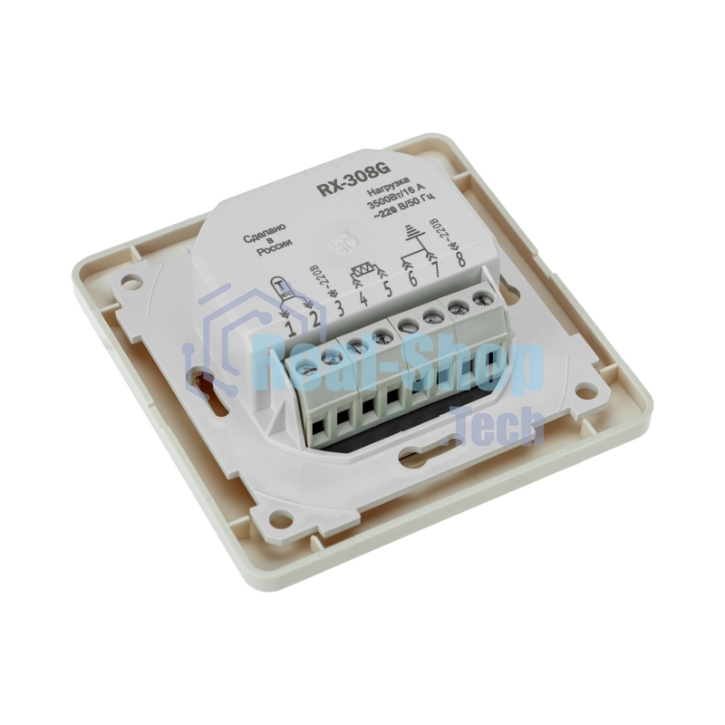 Терморегулятор механический Rexant RX-308G бежевый (совместим с Schneider серии Glossa)