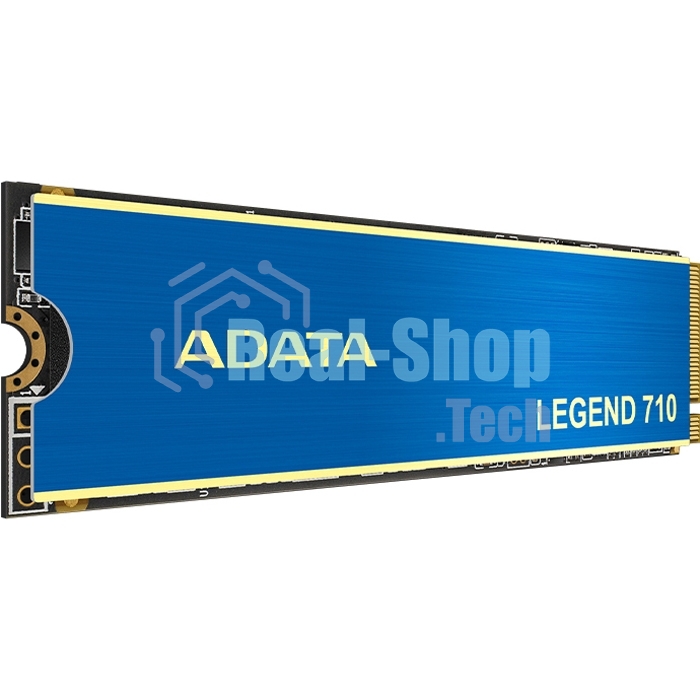Накопитель SSD ADATA LEGEND 710, 1Tb, PCIe 3.0 x4, M.2 2280, NVMe, R/W 2400/1800, с радиатором