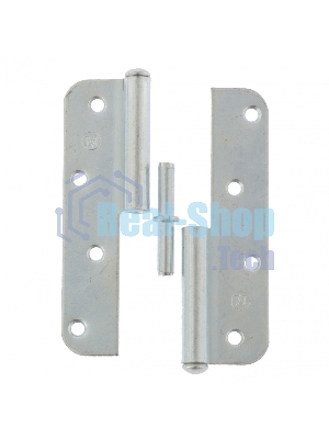 Петля накладная ПН1-130 левая, цинк, 4шт. (Металлист)