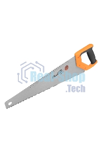 Ножовка по дереву Sparta 500 мм, 7-8 TPI, зуб-2D, каленый зуб, линейка, двухкомпонентная рукоятка