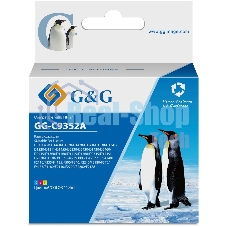 Картридж струйный G&G GG-C9352A многоцветный (11,4 мл) для HP DJ 3920/3940/D1360/D1460/D1470/D1560/D2330/D2360/D2430/D2460/F370/F375/F380/F2180/F2187/F2224/F2280/F2290/F4140/F4172/F4180/F4190