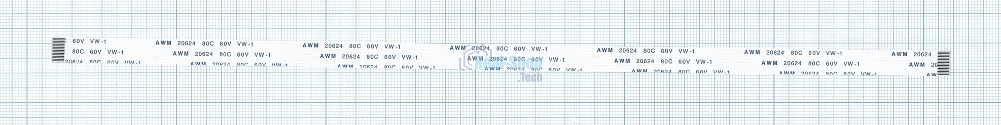 Шлейф универсальный 16pin, шаг 0,8 мм, длина 30 см