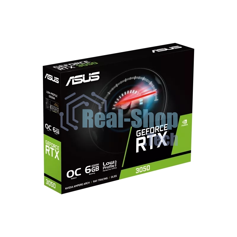Видеокарта ASUS RTX 3050 6Gb RTX 3050-O6G-LP-BRK PCIE16 RTX 3050,DVI,HDMI,DP,6G,D6