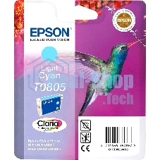 Картридж струйный Epson C13T08054011 светло-голубой для Epson St Ph P50/PX660/PX720WD (330 стр.)