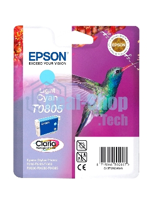 Картридж струйный Epson C13T08054011 светло-голубой для Epson St Ph P50/PX660/PX720WD (330 стр.)