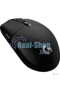 Мышь беспроводная Logitech G304 Lightspeed черный, 12000 dpi, радиоканал, USB, кнопки - 6