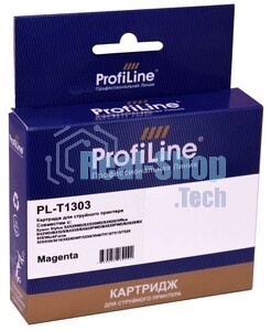 Картридж струйный ProfiLine PL-T1303 для принтеров Epson Stylus SX525WD/SX535WD/SX620/Office B42WD/BX525/BX535/BX625FWD/BX635FWD/BX925/BX935/WorkForce 525/630/3010/3520DWF/3530/3540/7015/7515/7525 с чернилами Magenta 10,1 мл