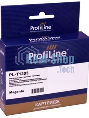 Картридж струйный ProfiLine PL-T1303 для принтеров Epson Stylus SX525WD/SX535WD/SX620/Office B42WD/BX525/BX535/BX625FWD/BX635FWD/BX925/BX935/WorkForce 525/630/3010/3520DWF/3530/3540/7015/7515/7525 с чернилами Magenta 10,1 мл