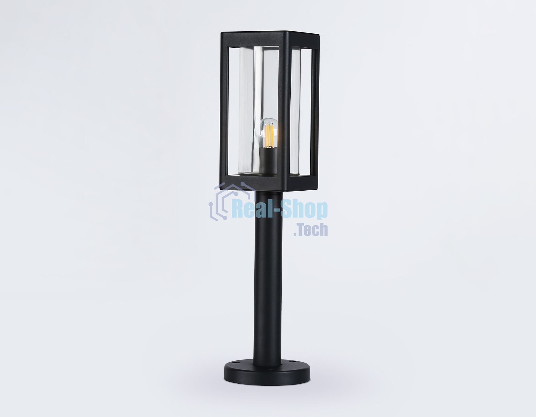 Светильник Ambrella light ST2417 BK/CL черный/прозрачный IP54 E27 max 40W 110*110*500