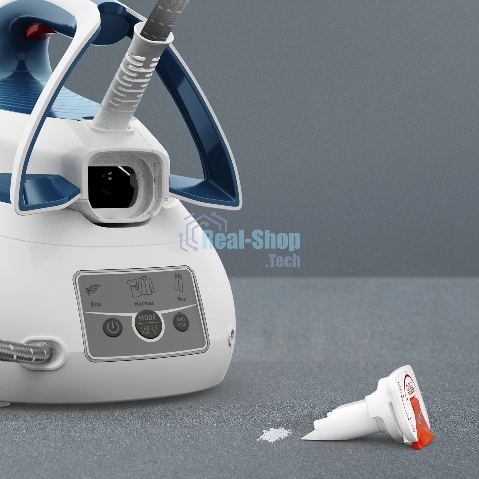Парогенератор Tefal Express Power SV8111E0 темно-лазурный/белый, 2800 Вт, 120 г/мин, 430 г/мин, 1800 мл