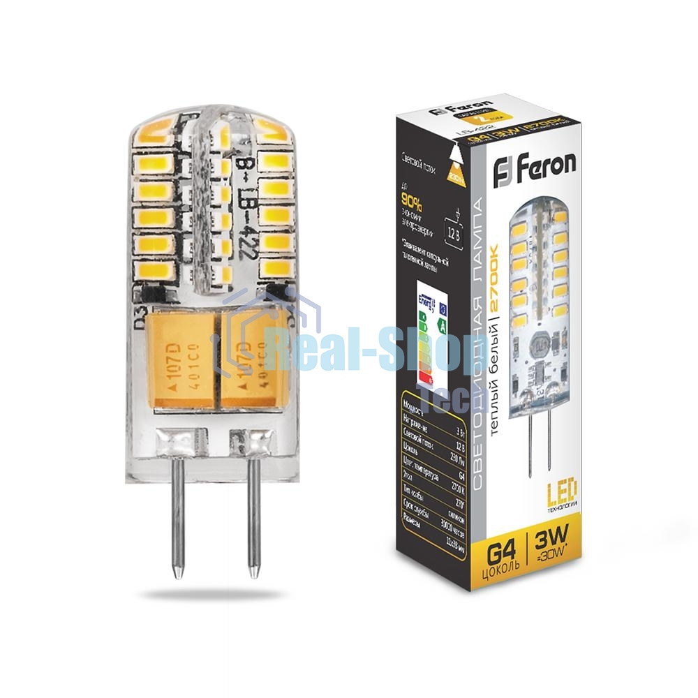 Лампа светодиодная Feron LB-422 3W 12V G4 2700K