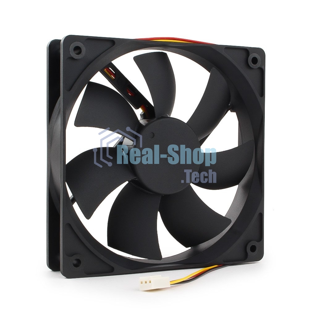 Вентилятор для корпуса Gembird FANCASE3 черный, 120 мм, 2000 об/мин, 38 дБ, 3 pin