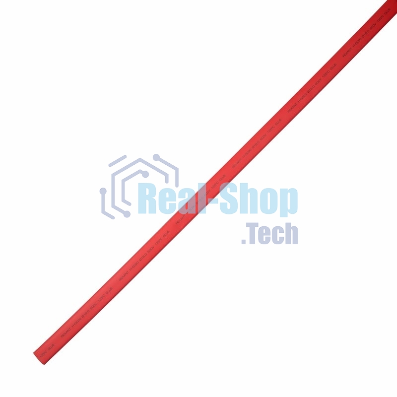 Термоусаживаемая трубка клеевая Rexant 18,0/6,0 мм, красная, упаковка 10 шт. по 1 м