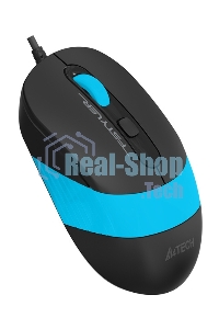 Мышь проводная A4Tech Fstyler FM10 черный/синий, 1600 dpi, USB, кнопки - 4