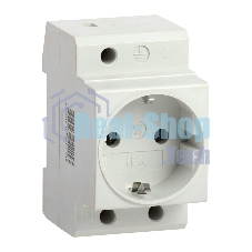 Розетка силовая РАр10-3-ОП с заземл. на DIN-рейку ИЭК MRD10-16