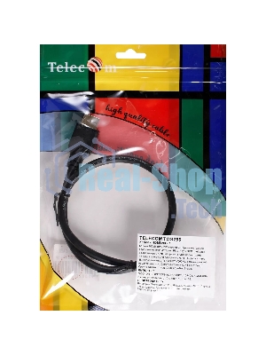 Кабель HDMI 19M/M,ver. 2.1, 8K@60 Hz 0.5m Telecom/VCOM TCG255-0.5M