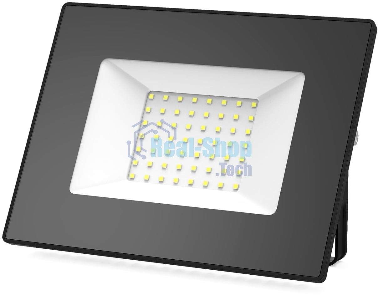 Прожектор светодиодный Elementary 50W 4475lm 4000К 200-240V IP65 черный LED