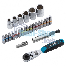 Набор бит и торцевых головок Gross 11361 1/4