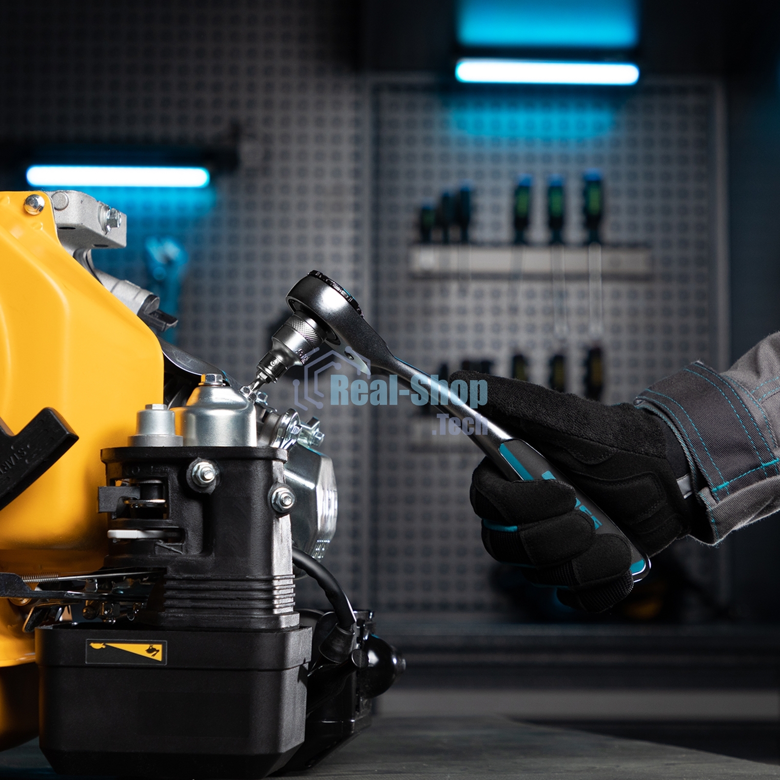 Набор торцевых головок Gross трещотка 120 зубьев, 41 предмет, 1/2