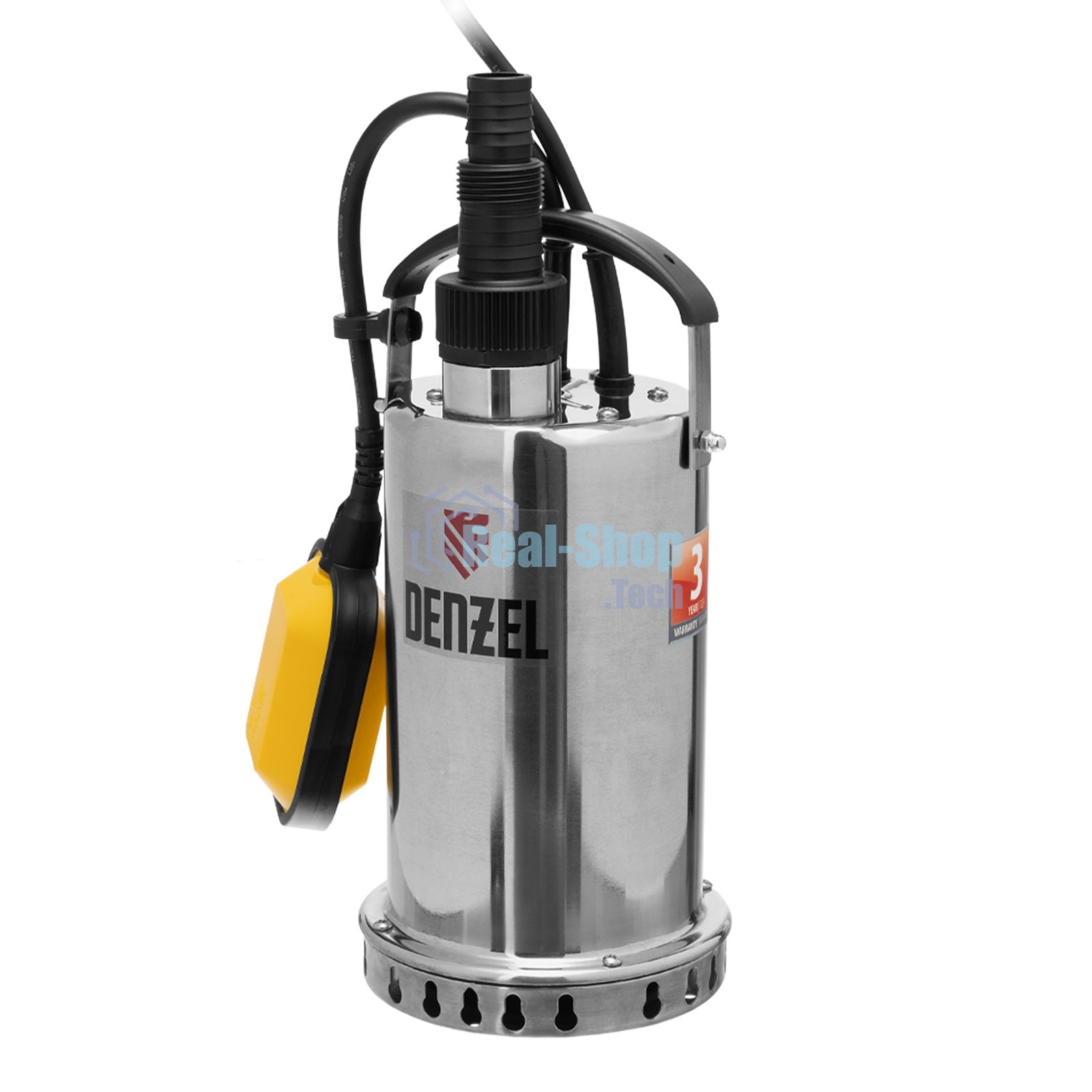 Дренажный насос Denzel DP600X, 600 Вт, подъем 7,5 м, 8500 л/ч