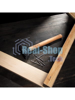 Молоток слесарный Denzel 800 г, кованый квадратный боек, буковая рукоятка