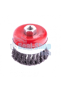 Щетка Matrix для УШМ Heavy Duty, 80 мм, М14, Чашка, крученая проволока 0,5 мм