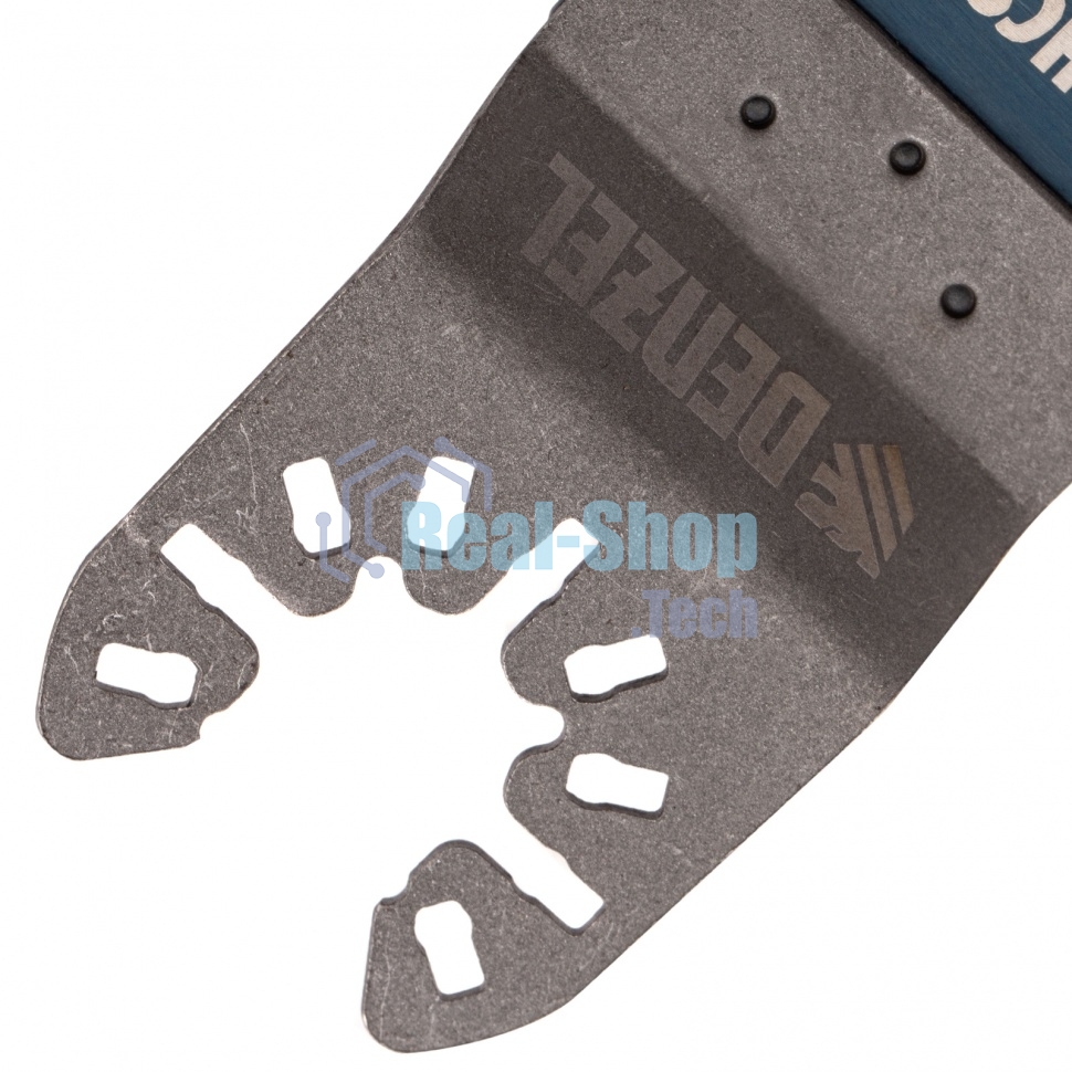 Насадка для МФИ Denzel режущая пазовая прямая, HCS, по дереву, 34 х 1,4 мм, мелкий зуб