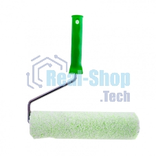 Валик Сибртех Работы с древесиной, 250 мм, ворс 12 мм, D 48 мм, D ручки 8 мм, микроволокно