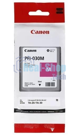 Картридж струйный Canon INK TANK PFI-030 MAGENTA пурпурный (55 мл.)