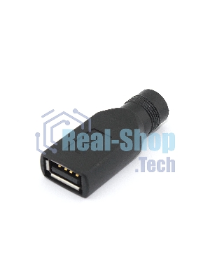 Переходник 5,5х2,5 на USB Type A мама