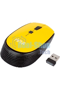 Мышь беспроводная HIPER HOMW-085 желтый, 1600 dpi, радиоканал, USB, кнопки - 4