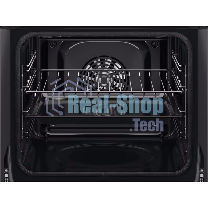 Встраиваемый духовой шкаф Electrolux COF6P76BX, Духовой шкаф электрический с конвекцией, объем 65 л, утапливаемые переключатели, 9 режимов, автопрограммы, очистка пиролитическая, 3 стекла в дверце, направляющие проволочные + телескопические (1 уровень)