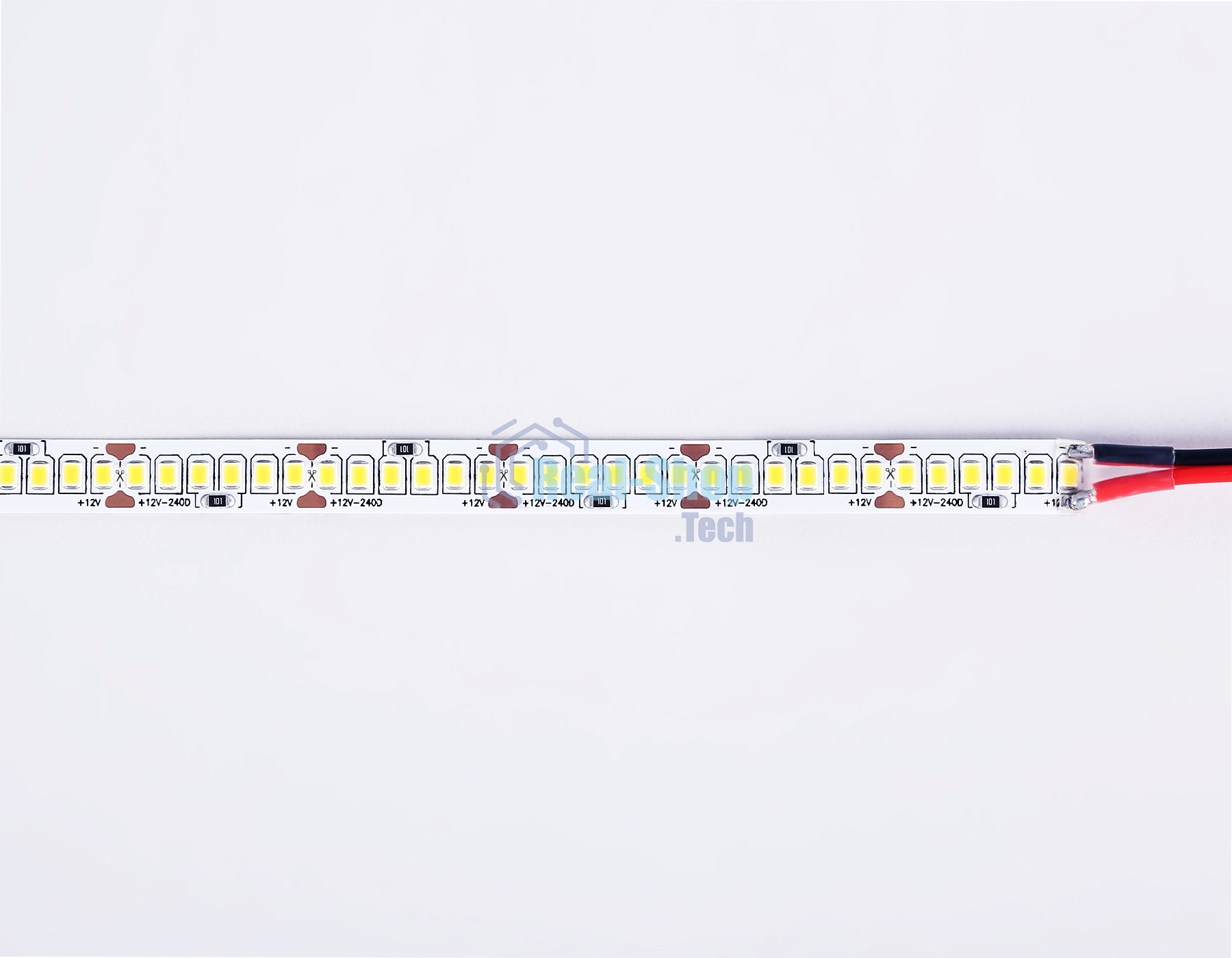 Светодиодная лента Ambrella light GS1401 2835 240Led/ 17W m/ 12V IP20 3000K/ 5000*10*1.2mm (2 конт.)