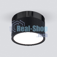 DLR029 10W 4200K / Светильник светодиодный стационарный черный матовый/черный хром
