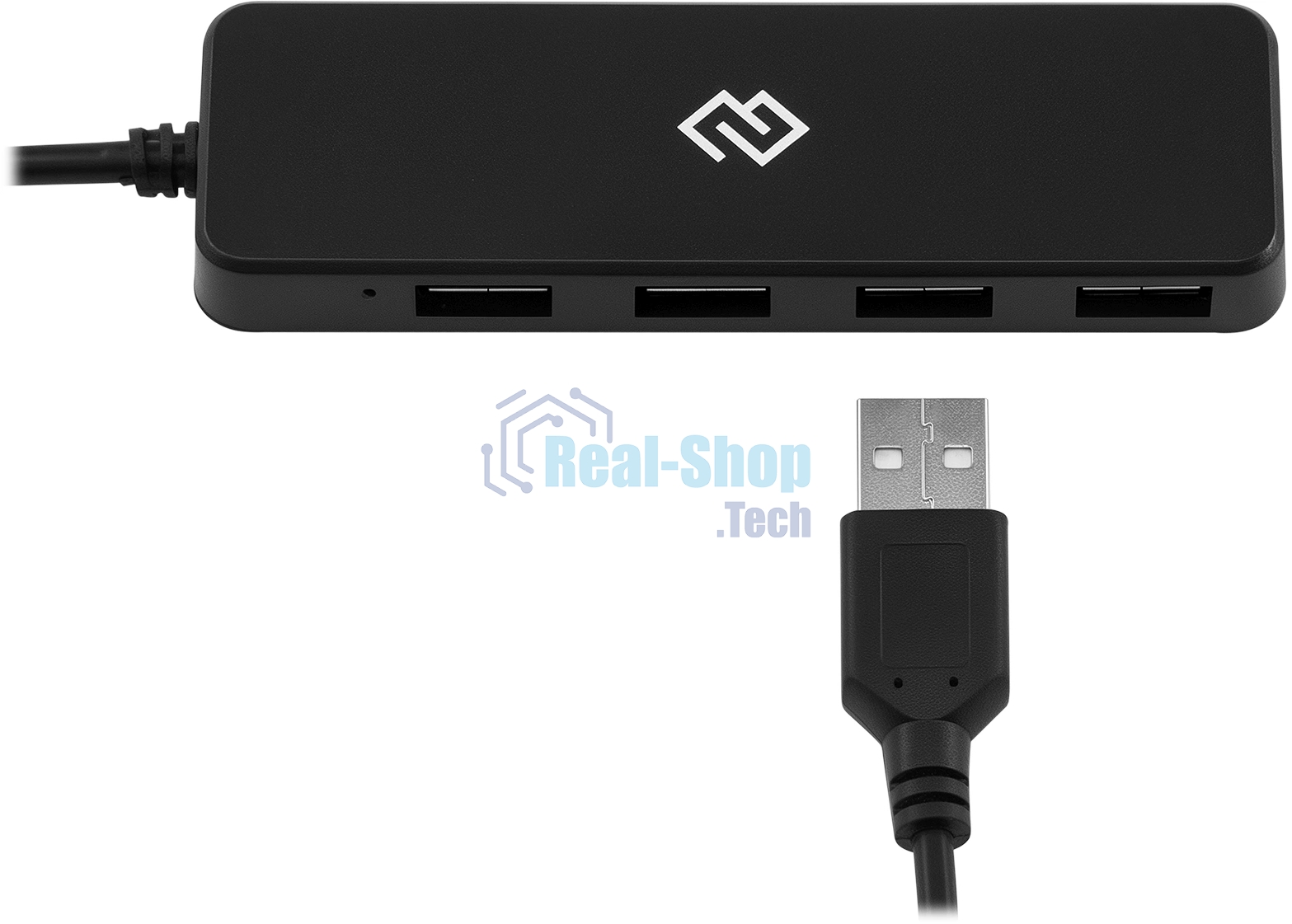 USB-разветвитель Digma DHUB-4USB-C-2.0, USB-C, USB 2.0 4порта, USB