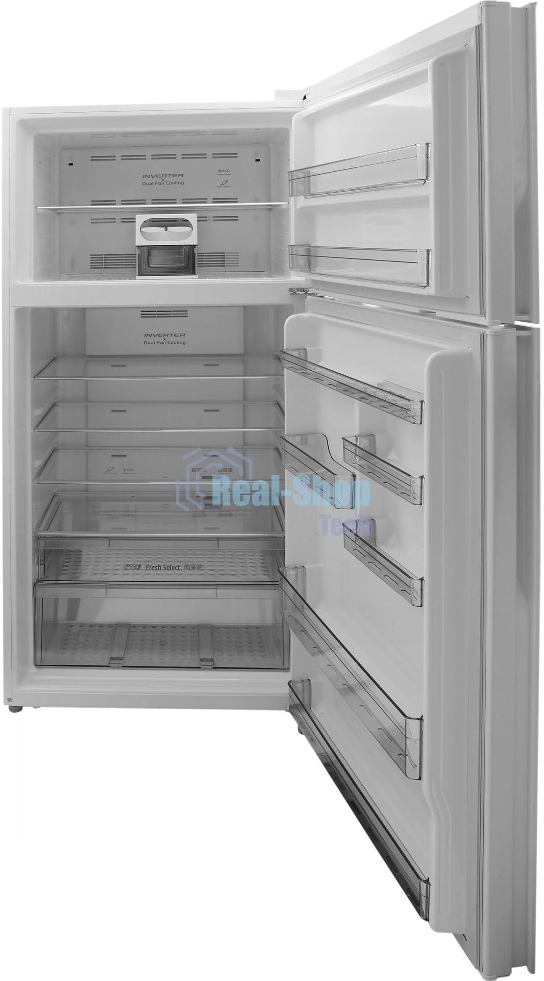 Холодильник Hitachi R-V660PUC7-1 TWH белый текстур. двухкамерный инвертер 405/145л морозилка сверху