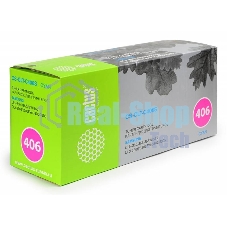 Картридж лазерный Cactus CS-CLT-C406S cyan голубой (1000 стр.) для Samsung CLP-360/365/CLX-3300/3305