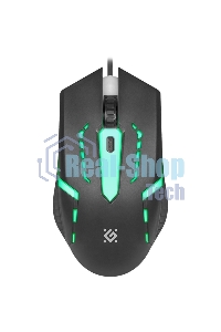 Мышь проводная Defender Flash MB-600L черный, 1200 dpi, USB, кнопки - 4