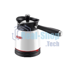 Электрическая турка Centek CT-1080 W (белый) 0.5л, 1000Вт, нерж.сталь, съемная мягкая ручка, крышка