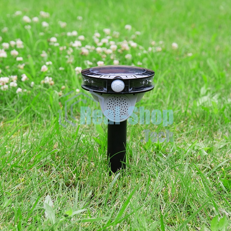 Звуковой отпугиватель животных Rexant с датчиком движения на солнечной батарее