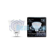 Лампа светодиодная Gauss LED MR16 GU5.3 7W 630lm 4100K 1/10/100