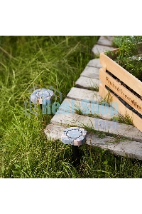 Набор отпугивателей кротов с садовым фонариком (R20*2 камень) Rexant